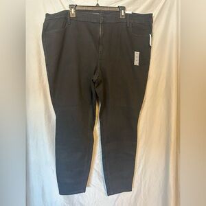 NWT Old Navy Women's High Rise Black Jeans Super Skinny Size 24